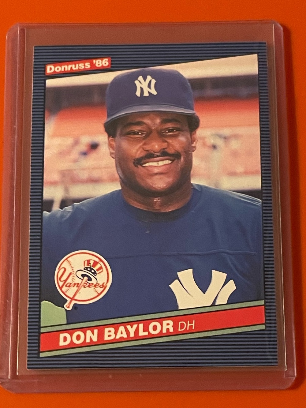 Don Baylor #347 1986 Donruss Baseball Trading Card
